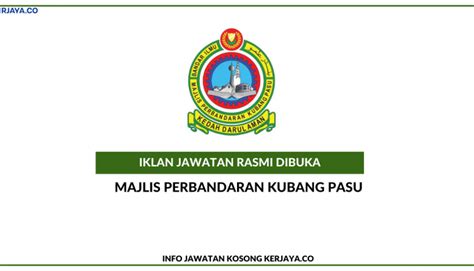 Majlis Perbandaran Kubang Pasu – KERJAYA