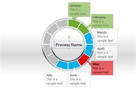 Circle Chart Template for PowerPoint Presentations