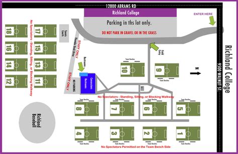 Richland College Field Map