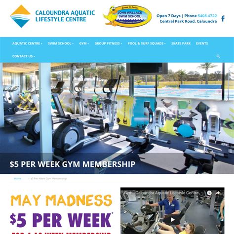 [Qld] 12 Week Gym Membership for $60 at Caloundra Aquatic Lifestyle ...