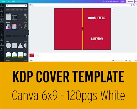 KDP Cover Template (Canva) 6 x 9 - 120 Pages White Paper - The POD Files