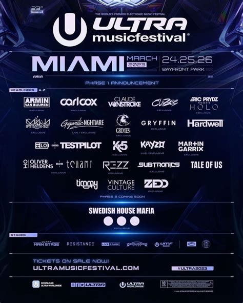 Ultra Music Festival Miami 2024 Lineup - Reyna Clemmie