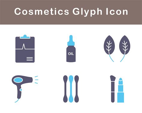 Cosmetics Vector Icon Set 20884497 Vector Art at Vecteezy