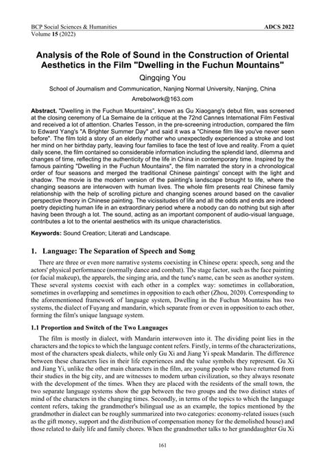 (PDF) Analysis of the Role of Sound in the Construction of Oriental Aesthetics in the Film ...