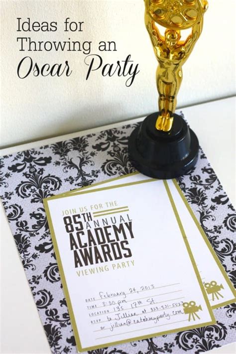 Academy Awards Oscar Party Ideas | Catch My Party