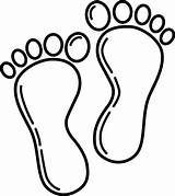 Baby Feet Coloring Page sketch template