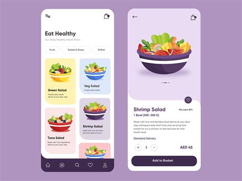 Salad Mobile App Design by Wilson Troni on Dribbble