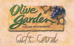 Gift Card: Olive Garden (Olive Garden, United States of America) (Olive Garden) Col:US-Oliv-015