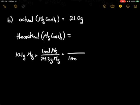 SOLVED:In a laboratory experiment, a student combined magnesium chloride with sodium hydroxide ...