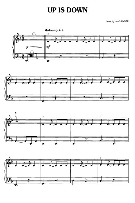 UP IS DOWN Easy Piano Sheet music | Easy Sheet Music