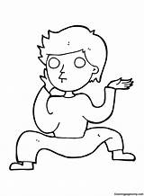 Funny Dancing Boy Coloring Page  Free Printable Pages sketch template