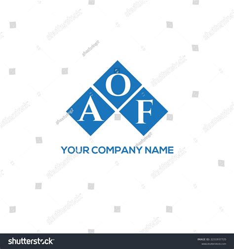 Aof Letter Logo Design On White Stock Vector (Royalty Free) 2231937725 | Shutterstock