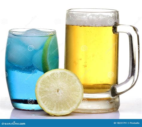 Beer And Iceberg Drink Stock Image - Image: 18231791