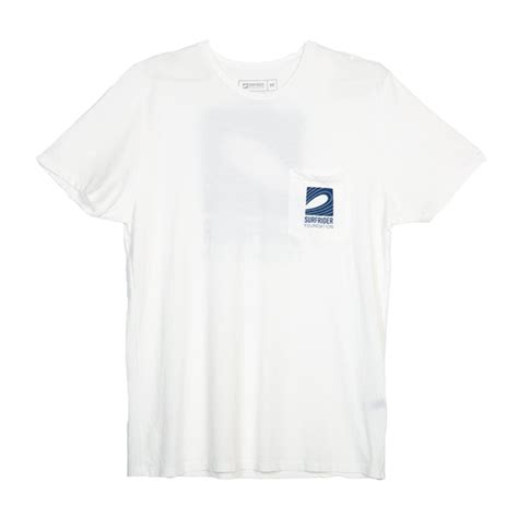 Logo Pocket T-Shirt (White) – The Surfrider Foundation