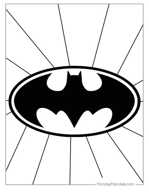 Coloring Pages Batman Logo Wallpaper