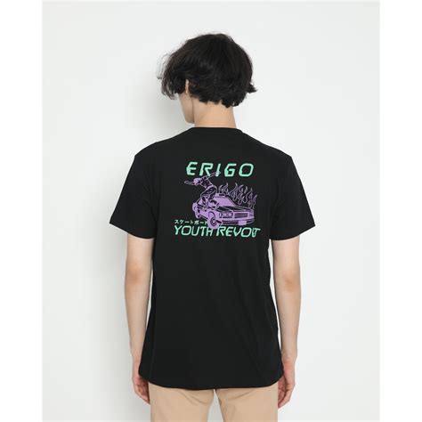 Jual Erigo T-Shirt Burning Black | Shopee Indonesia