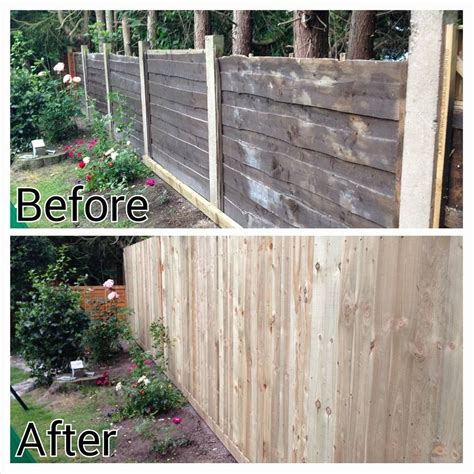 Before and after of new fencing! | Types of fences, Professional landscaping, Landscape design