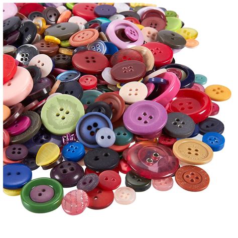 Round Resin Buttons- 1000-Pack Colorful Bulk Buttons with 2 or 4 Holes for Sewing, Art & Craft ...