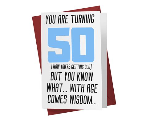 Funny 50th Birthday Cards For Men