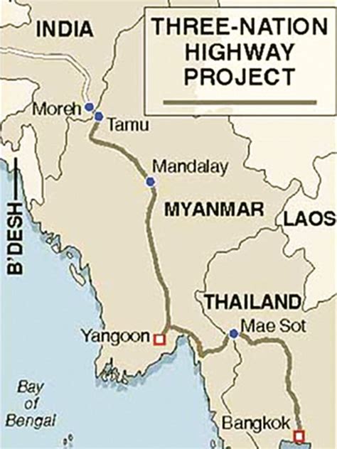 1400 Km long highway to connect India, Myanmar & Thailand