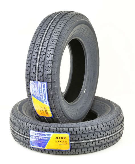 Free Country Heavy Duty Trailer Tires ST 205/75R14 8PR Load Range D ...