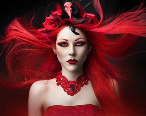 720P free download | Red Passion, hair, red, face, woman, HD wallpaper | Peakpx