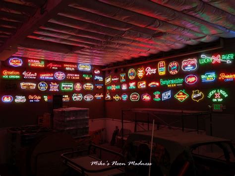 Mikes's Neon Madness part of vintage neon Beer Sign Collection | Neon beer signs, Beer signs, Neon