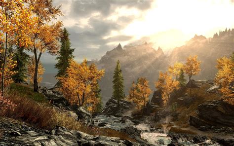 Ultra HD 4K Skyrim Wallpapers HD, Desktop Backgrounds 3840x2400 | Landscape art painting ...