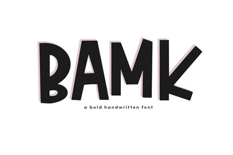 BAMK - A Bold Handwritten Font