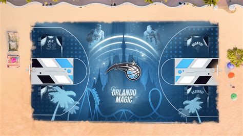 NBA courts design Part02. on Behance