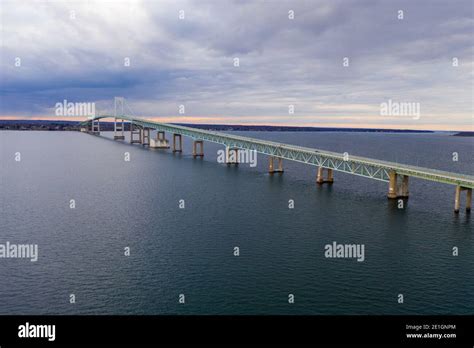 Claiborne pell bridge evening hi-res stock photography and images - Alamy