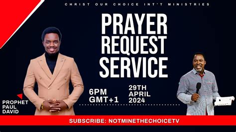 PRAYER REQUEST SERVICE WITH PROPHET PAUL DAVID (13.05.2024)#tbjoshualegacy #scoan #tbjoshua # ...