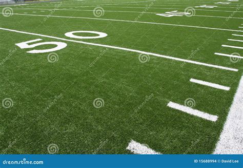 American Football Field Yard Lines Stock Photo - Image of sport, artificial: 15688994