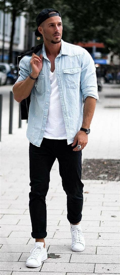 46 Cool Street Style Fashion For Men | Mens casual outfits summer, Mens ...