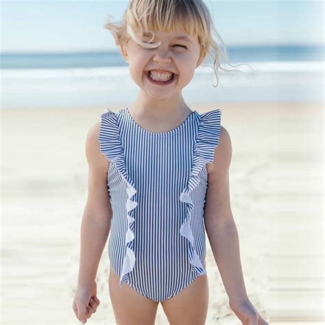 Klv Swimsuit For Girl Toddler Kids Baby Girl Ruffles Bathing Suit ...