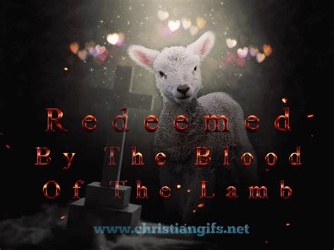 Redeemed By The Blood Of The Lamb - Christian Gifs