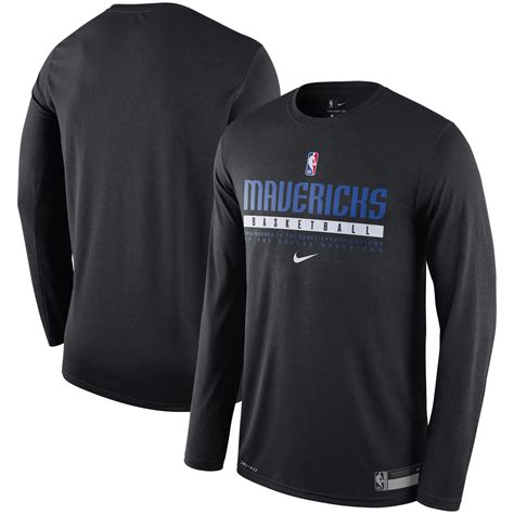 Men's Dallas Mavericks Nike Black Essential Practice Legend Performance ...