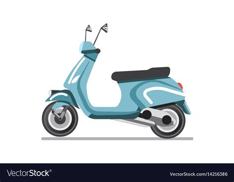 Scooter light two-wheeled open motor vehicle Vector Image