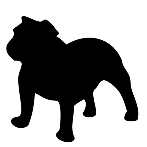 bulldog silhouette clipart - Clip Art Library