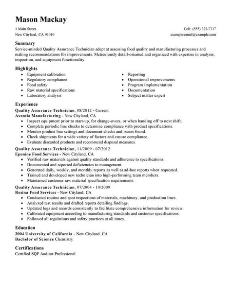 Best Quality Assurance Resume Example | LiveCareer