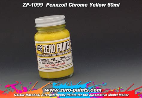 Pennzoil Chrome Yellow Paint 60ml | ZP-1099 | Zero Paints