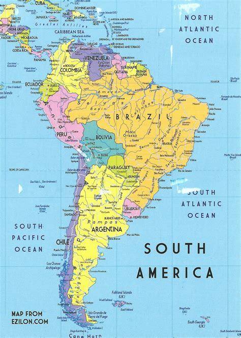 MY POSTCARD-PAGE: ARGENTINA ~ South America Map