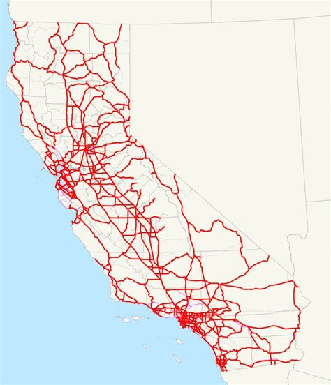 List Of Interstate Highways In California - Wikipedia - California ...