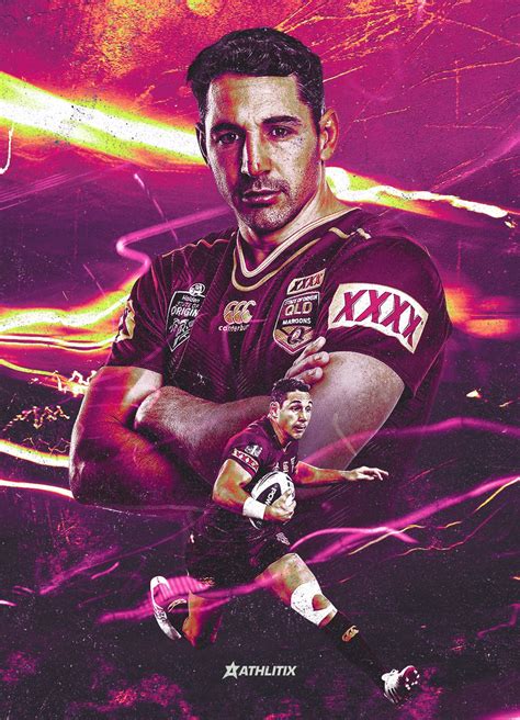 Billy Slater, Queensland Maroons, Melbourne Storm, NRL. Sports Graphic ...