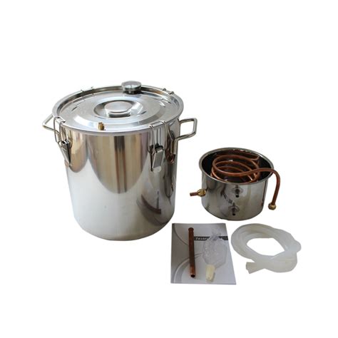 China Stainless Steel Alcohol Distillation Equipment Moonshine Home Distilling Kits - China ...