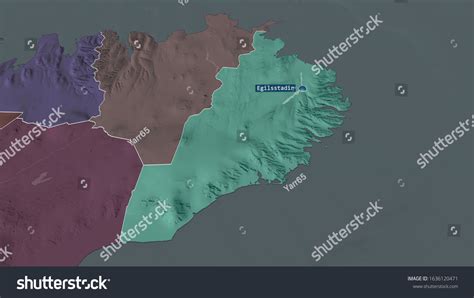 Austurland Region Iceland Zoomed Highlighted Capital Stock Illustration 1636120471 | Shutterstock