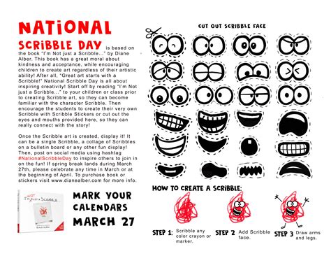 National Scribble Day Printout | Diane Alber | Reviews on Judge.me