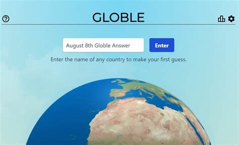 Globle Game August 8, 2022 Answer Today – World Global Mystery Country ...