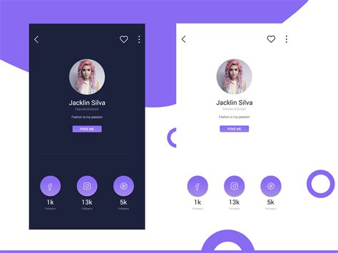 Profile Page UI Design Concept on Behance