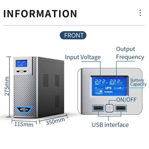 Ups Uninterruptible Power Supply 1500va Office Computer Printer ...